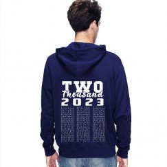 Leavers Hoodie 2023 TEXT BLOCK design Stars & Stripes Hoodie